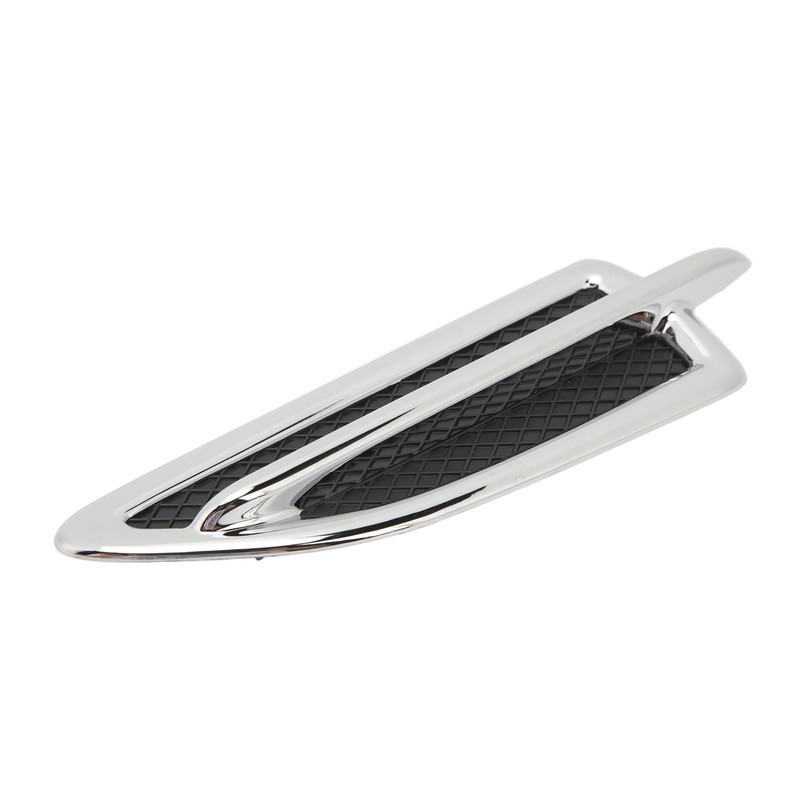 Front Mudguard Vent Molding Chrome Stylish Easy Installation Mud Flap