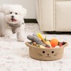 TIMEYARD Small Storage Basket for Dog Toys, Cute Cat Toy