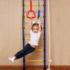PELLOR Kids Gymnastic Rings Backyard Playground Play Sets for Obstacle