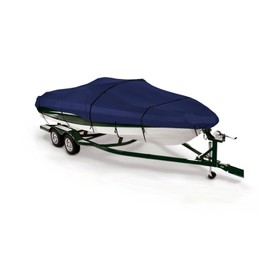 SavvyCraft Pro Bass Boat Fishing Boat O/B Trailerable Boat Cover 16'6" x 82" Navy