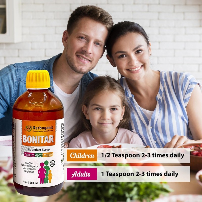 HERBOGANIC Bonitar Appetizer Syrup 8 oz pack of 1