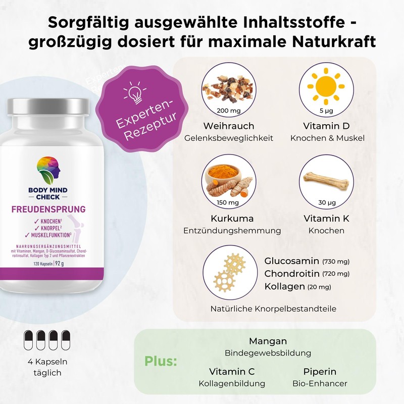 Freudensprung Joint Capsules High Dose – 120 Capsules – Joint