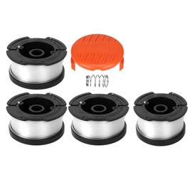 ZcrPrn Strimmer Spool, String Trimmer Spools, 4pcs Spool Trimmer Spool & Line Replace AF-100 ST5530-GB GLC3630L20-GB STC1820PC-GB BESTA530-GB BESTA525-GB (With 1 Cap,1 Spring)