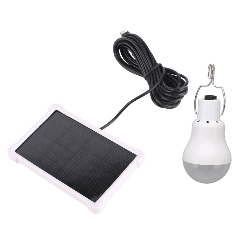 Portable Solar LED Light Bulb Rechargeable Solar Light Bulb for