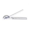 A2ZSCILAB Plastic 6" Economy Goniometer 180 Degree ISOM Physical Therapy Angle Protractor Ruler