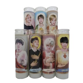 BTS Prayer Saint Candle Set: V, SUGA, Jungkook, Jimin, Jin, RM, J-Hope