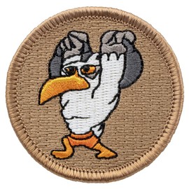 Mighty Seagulls Patrol Patch - 2" Diameter Round Embroidered Patch (Iron-on)