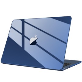Fintie Case Compatible with MacBook Air M3 M2 13.6 Inch (2024-2022) A3113 A2681, Ultra Thin Hard Shell Protective Snap Case Compatible with MacBook Air 13.6 Inches, Crystal Midnight (Ultra Thin)