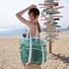 LEVOTIYER Beach Bag - Mesh Beach Bag Large 8 Pockets,