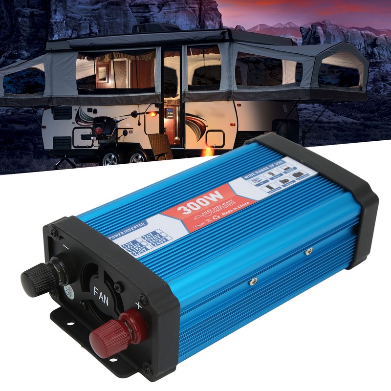 Car Power Inverter Pure Sine Wave 300W Continuous Dual USB