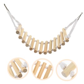 Sosoport Animal Ladder Wooden Reptile Bridge Lizard Climbing Toy Bird Toy Lizard Accessory Terrarium Decor