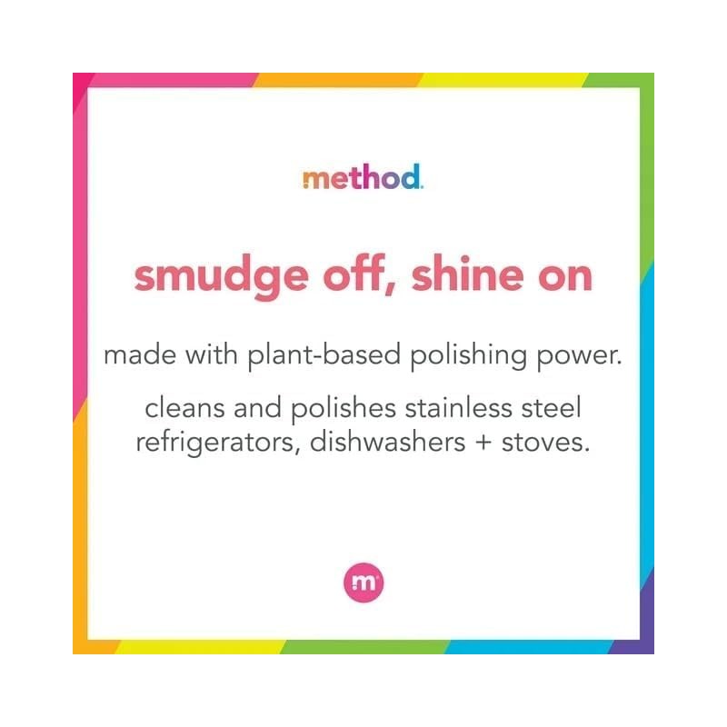 Method Stainless Steel Cleaner, Apple Orchard, 14 OZ (Pack of