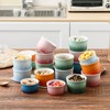 8oz Porcelain Ramekins, Henten Home Souffle Dishes Bowls for Baking,