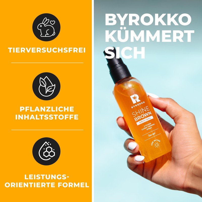 Shine Brown Tanning Oil in 2 Phases with Hyaluronic Acid,