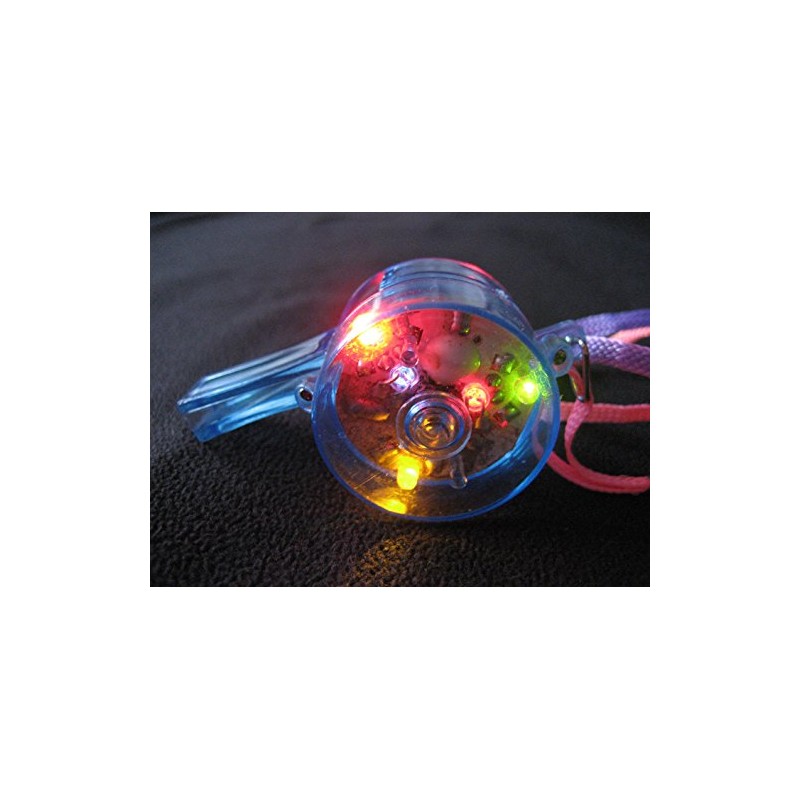 Glowmania Multicolour Whistle Necklace, Unisex, Yellow Gold, Modern, Casual, Flashy