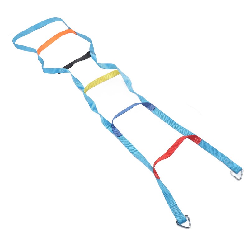 Kids Rope Ladder 6.6ft 6 Steps Colorful Climbing Rope Ladder