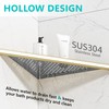 Qeke Bathroom Corner Shelf, Recessed 12" Shower Shelf Caddy, SUS304