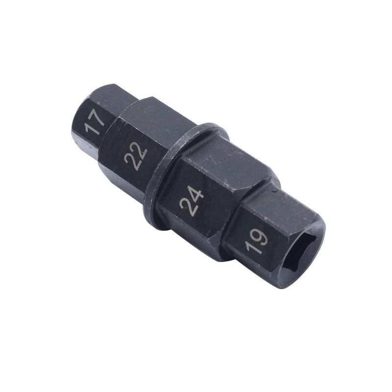 Motorcycle Spindle Tool Silver Hex Front Rear Wheel Tool 17mm
