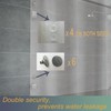 Shower Curtain Liner with Side Suction Cups & Magnets Splash