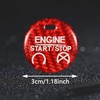 TOMALL Car Engine Button Cover Carbon Fiber Compatible with Ford