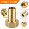 Pack of 2 Brass Hose Nozzles, Brass Hose Connection 3/4