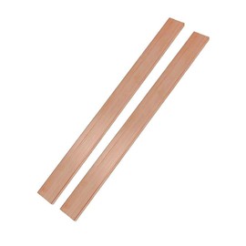 HWYEE 2Pcs 1/4" x 1" x 12" C110 Copper Flat Bar 12" Long, 6 x 25 x 305mm 99.98% Pure Copper Bus Bars DIY Craft, Electrical Connectors for Electroplating (2PCS,6 * 25 * 305mm)