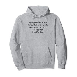Funny design for motor car enthusiasts. Motoring joke Pullover Hoodie