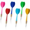 Steel Tip Darts Set 6 Pack Metal Dart Set Multicolor