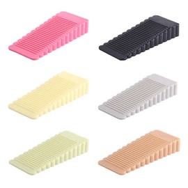 6 Pack Rubber Door Stopper Non-Slip Door Stop Door Wedge for Interior Bathroom, Cupboard, Kitchen, Children's Room Doorstop