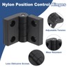 uxcell 2Pcs Torque Hinge, 71x50x9mm Nylon Adjustable Position Control Hinges,