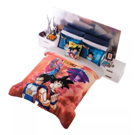 Colchas Concord Cobertor Pachicalientito Dragon Ball Super Matrimonial/Individual