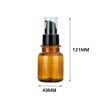 Refillable Pump Bottle, Amber Plastic Travel Bottles, Toiletries, Leak Proof