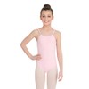 Capezio Girls' Little Camisole Leotard w/Adjustable Straps, Pink, Intermediate