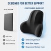 Memory Foam Lumbar Support Cushion for Car & Office Chair