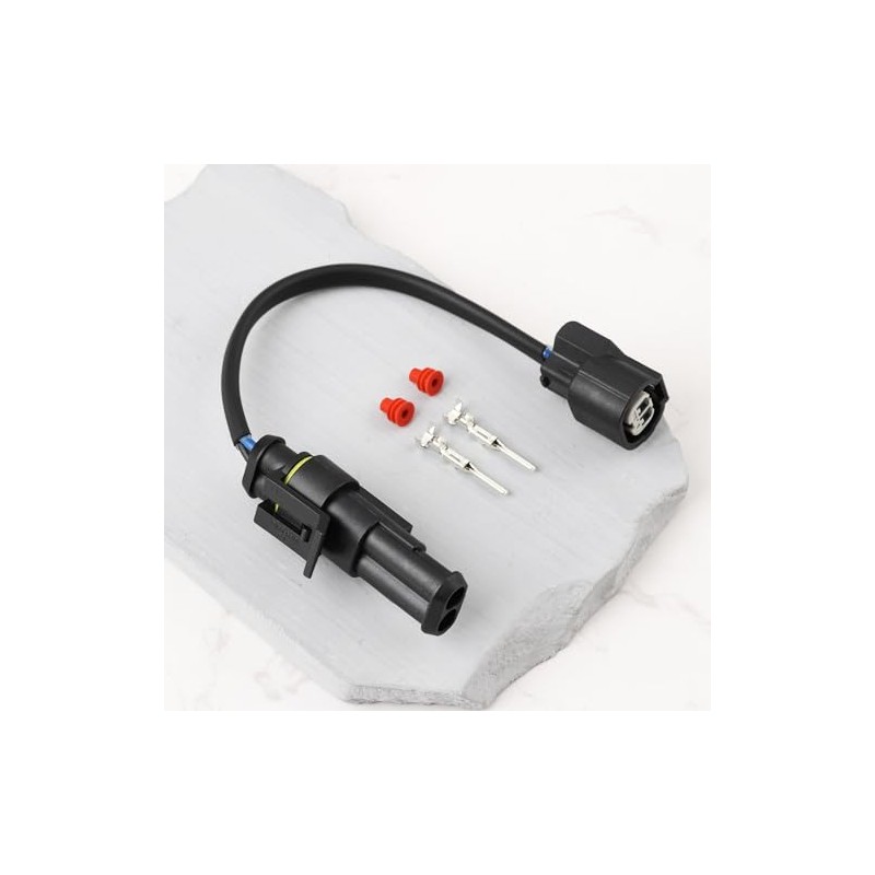 2 Piece Motorcycle Auxiliary Headlight Adapter Cable Kit 08V73MKSE00 Compatible