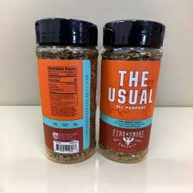Fire & Smoke Society THE USUAL All Purpose Seasoning, 5.5oz, BB 3/26 *Lot of 2*