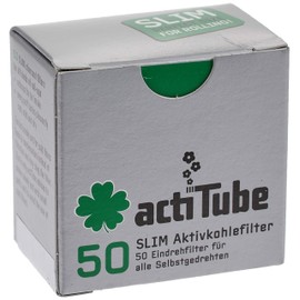 actiTube SLIM Activated Carbon Filters (50 Pieces) [Tune Filter Brand New Brand] actitube SLIM (Acti Tube Slim) Activated Carbon Filters, Pack of 50