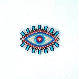 Unbranded Eye Eyeball Tattoo Biker Embroidered Applique Sequins Iron On Patch Badge 252