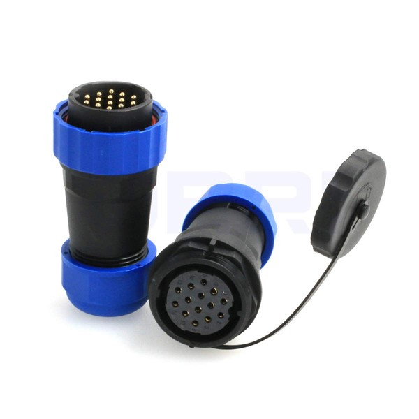 DRRI HE29 14pin 28mm 10A 380V Butt Circular Waterproof Industrial