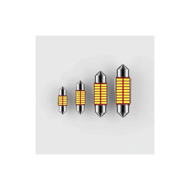 2 Pcs Led Festoon C5w Luz De Cortesia Placa Techo