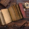 NomadCraftsCo. Large Leather Journal with Semi Precious Stone - Lock