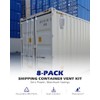 SPARKWHIZ 8 Pack Shipping Container Vent, Cross Flow Ventilation,Reduce Heat