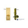 Tuff Stuff / Marks Escutcheon Plate With Solid Brass Door