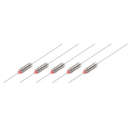 sourcing map 5Pcs Metal Temperature Thermal Fuse RY216 216 °C 420.8 °F 10A 250V Cutoff Thermal Fuse for Motor Transformer Electric Industrial Home Appliance