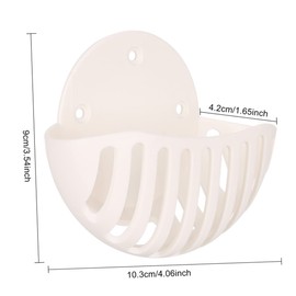 KONTONTY Mini Wall Mount Holder Compatible Wall Speaker Bracket Clip Mount Holder Easy Install Drill or Sticker