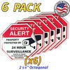 Psyfer Fade-Free UV Security Window Stickers 6 Pack 2⅝ Inch