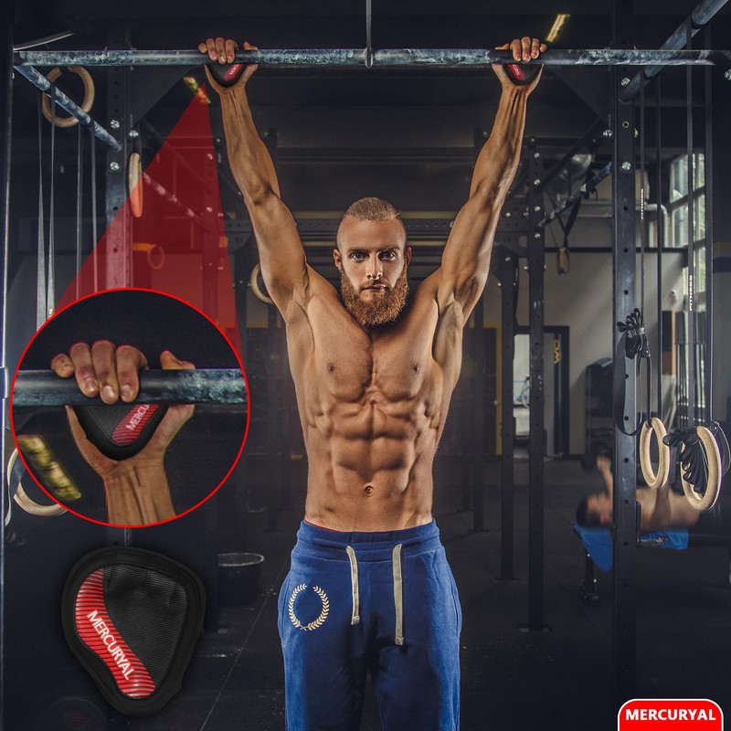 MERCURYAL Pack of 2 Fitness Grip Pads, Grip Pads for