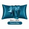 Silk-Style Pillowcase for Bedroom Bedding – Smooth Solid Color Pillow