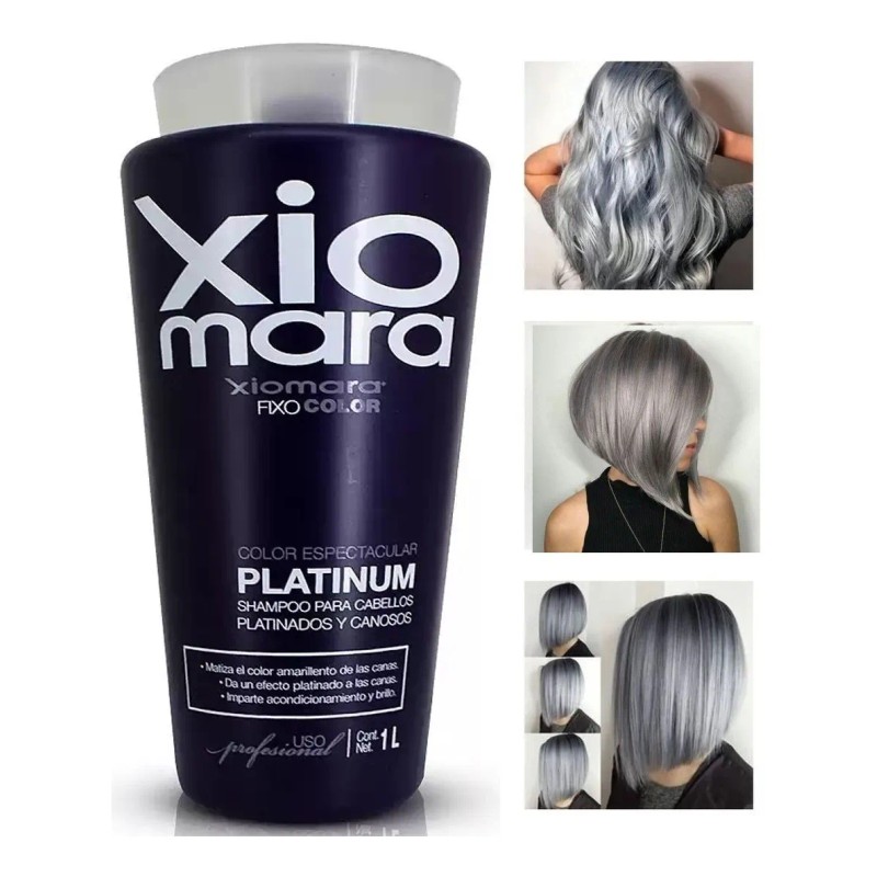 Shampoo Matizador De Canas Profesional Xiomara 1 Lt