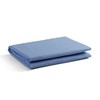 100% Cotton Percale Sheets Full Size, 1 Flat Sheet- Crisp, Cool and Strong Bed Linen, Luxury Breathable Sheet, Baby Blue